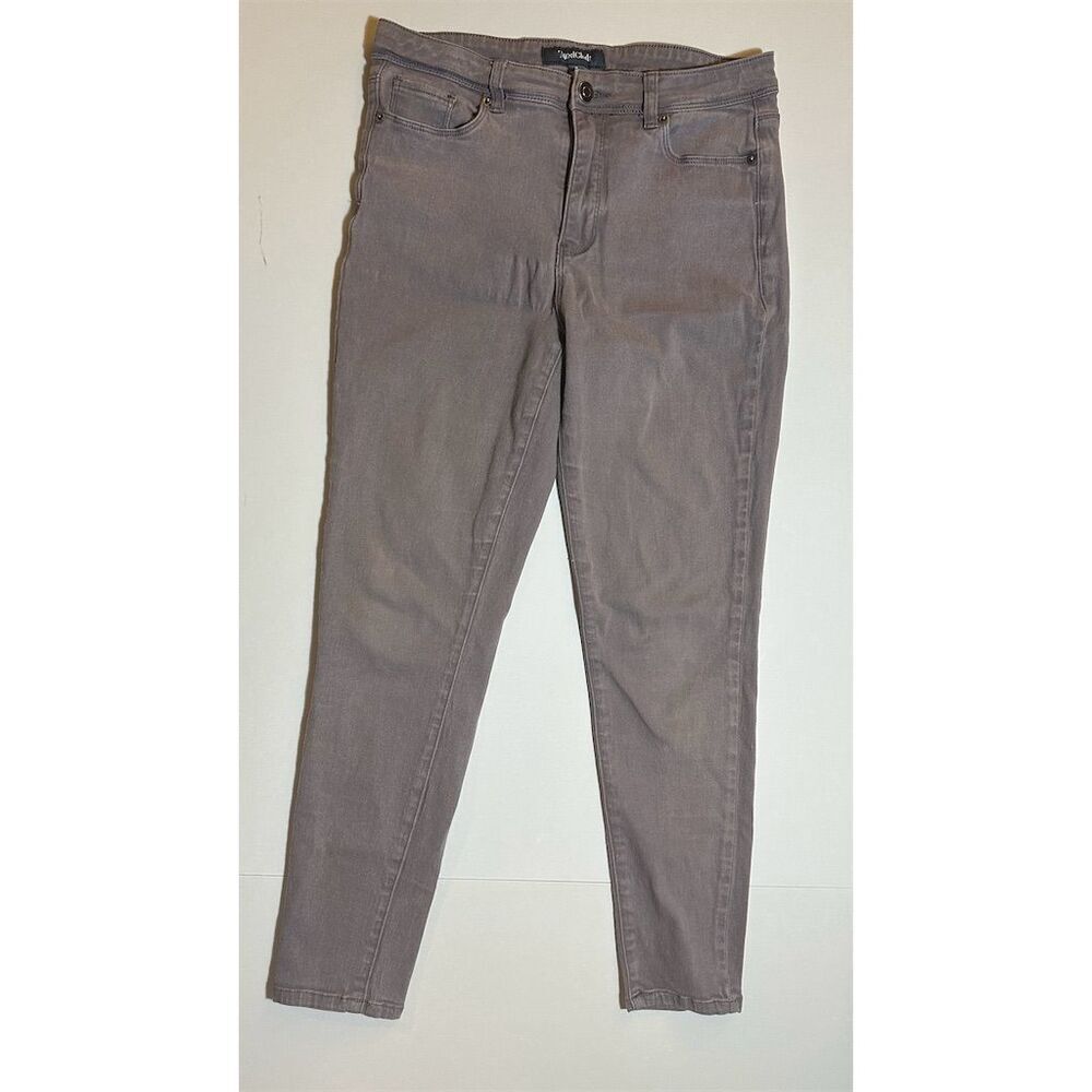 ModCloth Women's Gray Skinny Jeans Size 8 Stretchy 5-Pocket Design